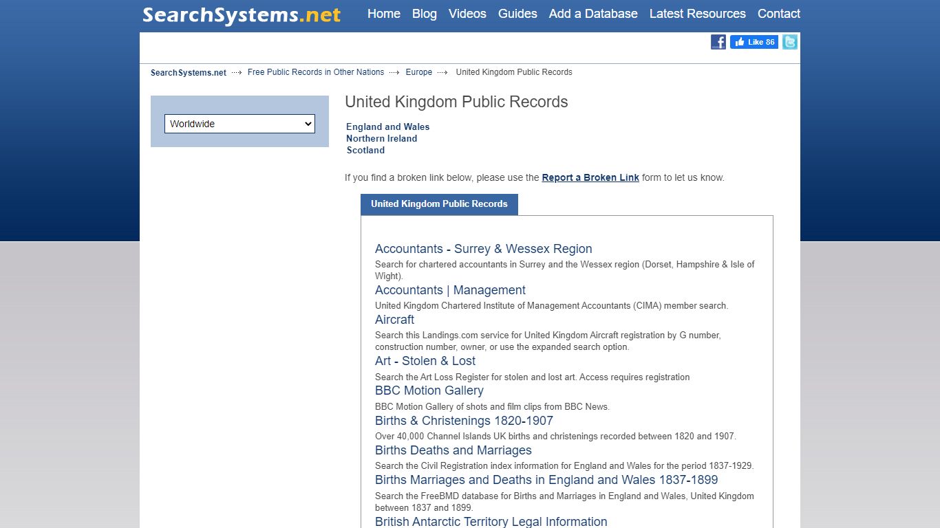 United Kingdom Public Records